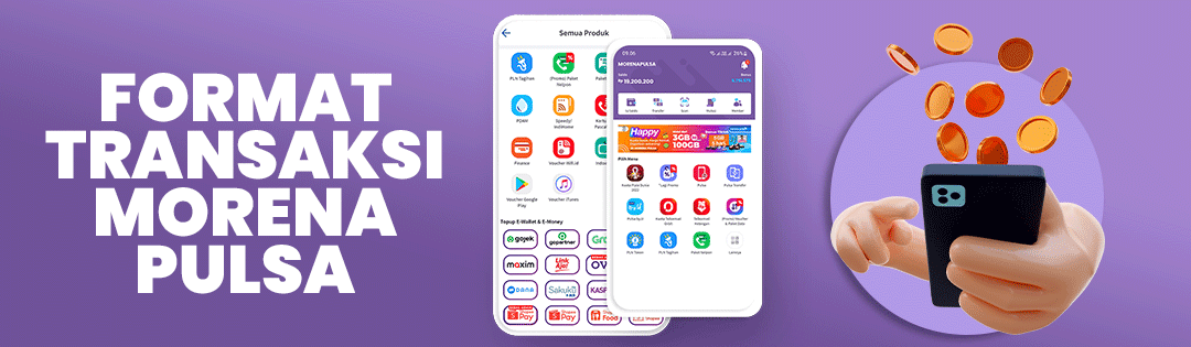 Format Transaksi Morena Pulsa